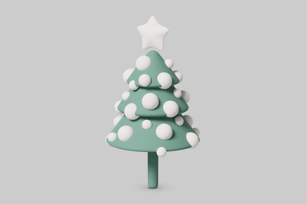 Download Stylized Christmas tree 3D Model