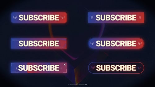 Download Subscribe Buttons (FCPX) Apple Motion Template