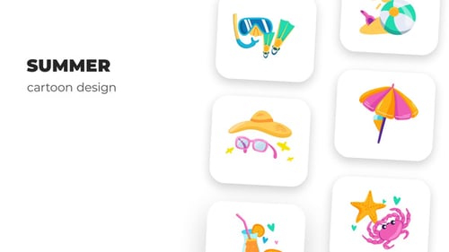 Download Summer - Cartoon Design After Effect Template