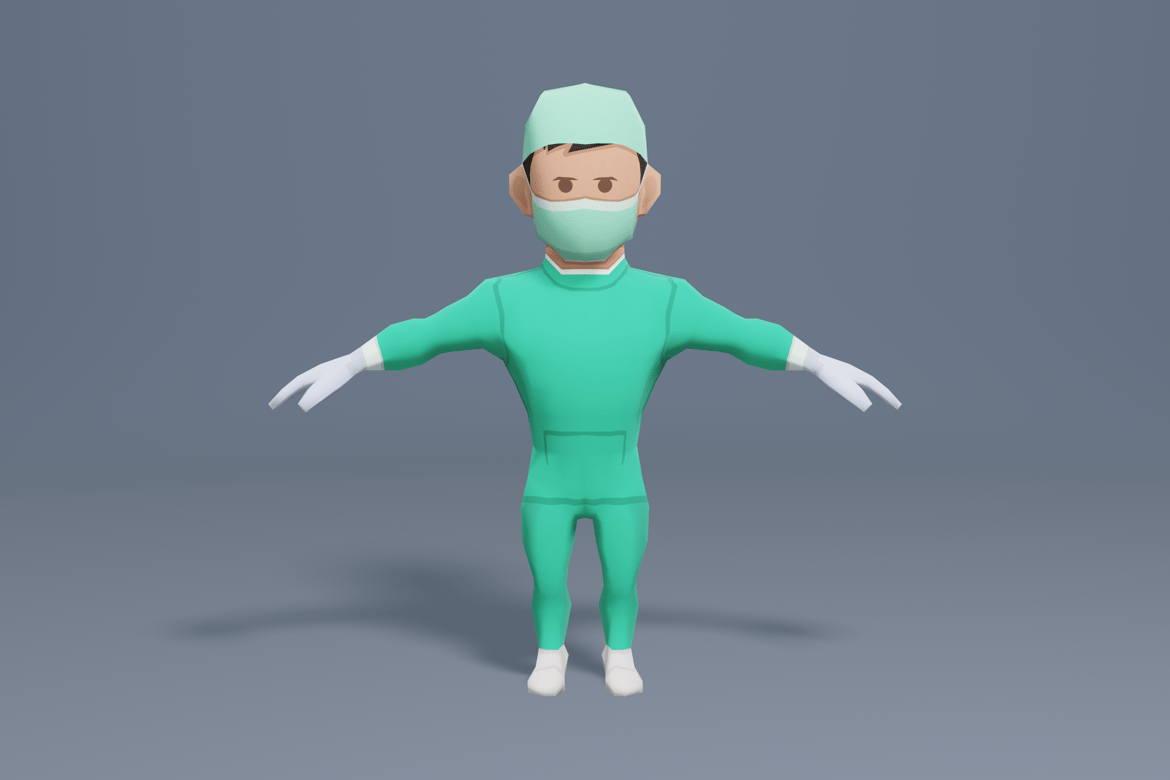 Download Surgeon in uniform 3D Model