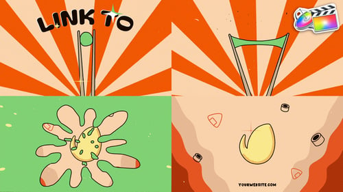 Download Sushi Chopsticks Logo Opener for FCPX Apple Motion Template