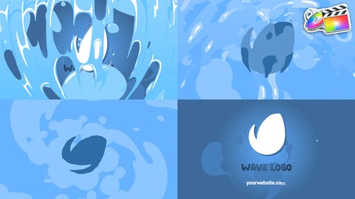 Download Swirling Wave Logo Opener for FCPX Apple Motion Template