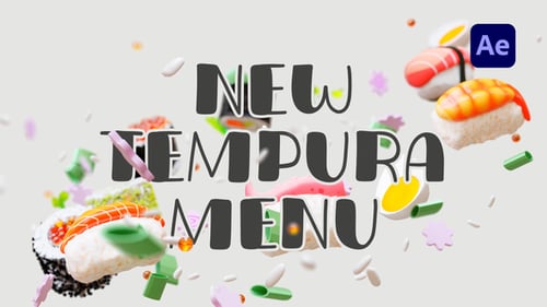 Download Tasty Asian Food Intro After Effect Template