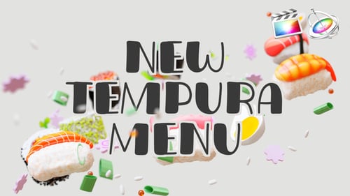 Download Tasty Asian Food Intro Apple Motion Template