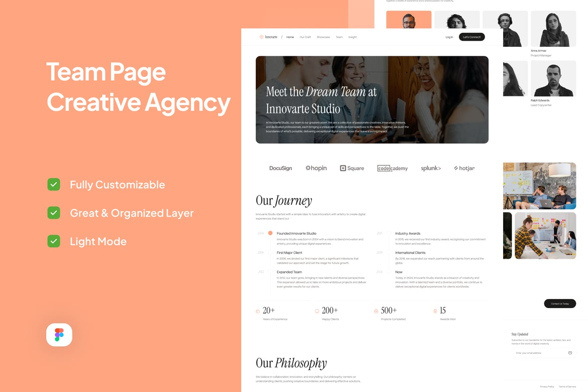 Download Team Page - Innovarte Figma Design