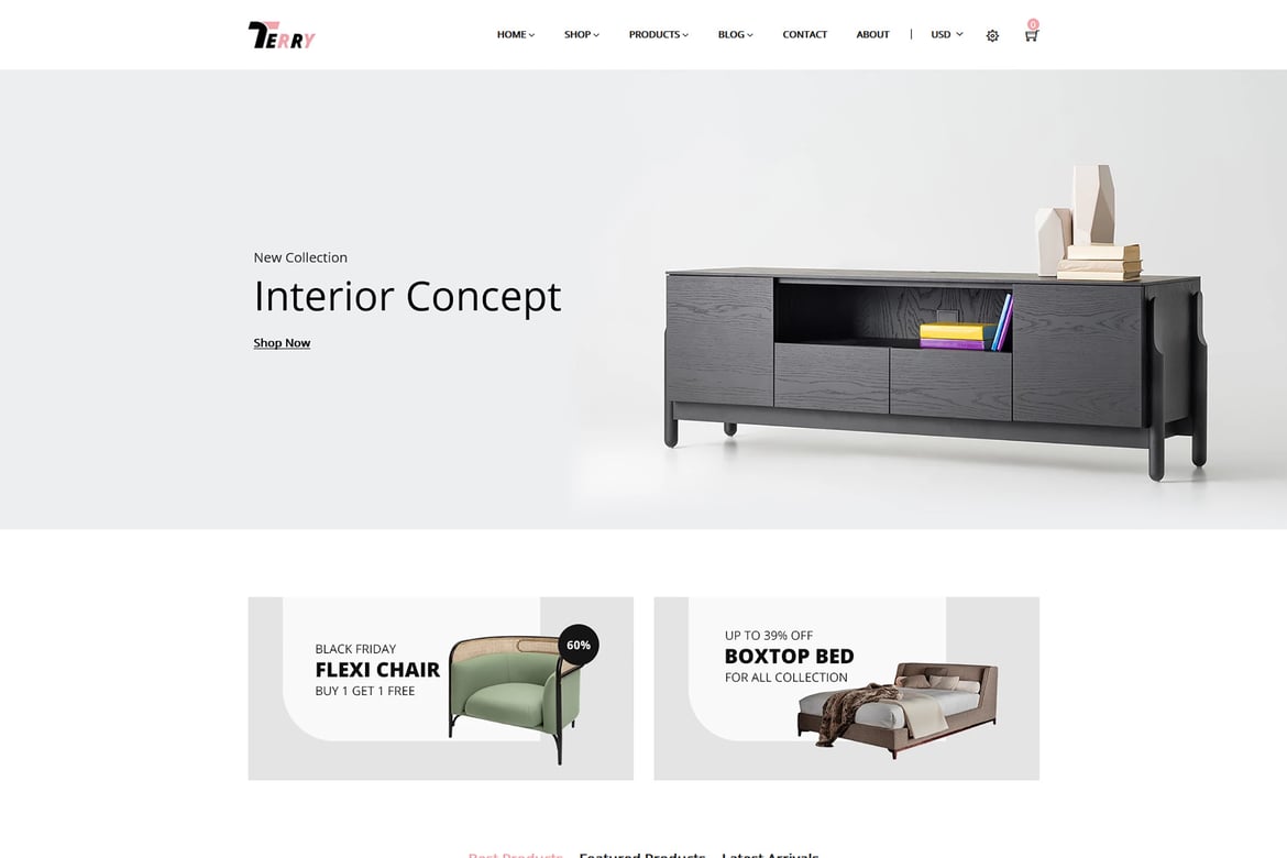 Download Terry – Furniture Shopify Theme