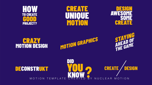 Download Text Animation After Effect Template