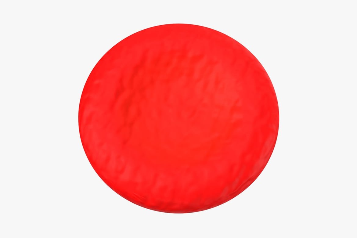 Download Textured Red Circle on White 3D Model