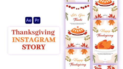 Download Thanksgiving instagram Stories After Effect Template