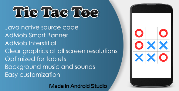 Download Tic Tac Toe Game with AdMob Android Game