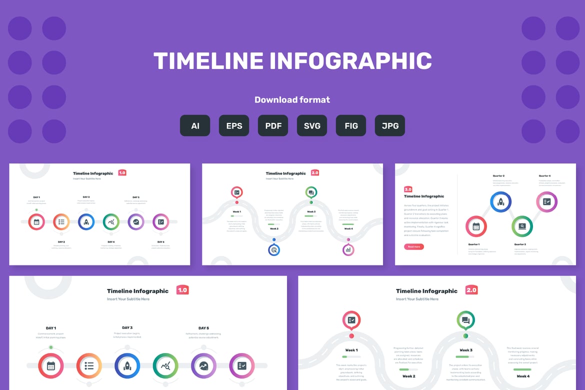 Download Timeline Infographics Figma Design