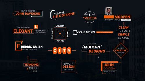 Download Title Animations & Lower Thirds After Effect Template