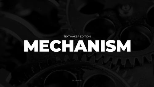 Download Titles Animator - Mechanism | Final Cut Pro Apple Motion Template