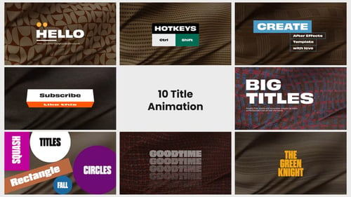 Download Titles - Cloth Simulation Backgrounds Premiere Pro Template