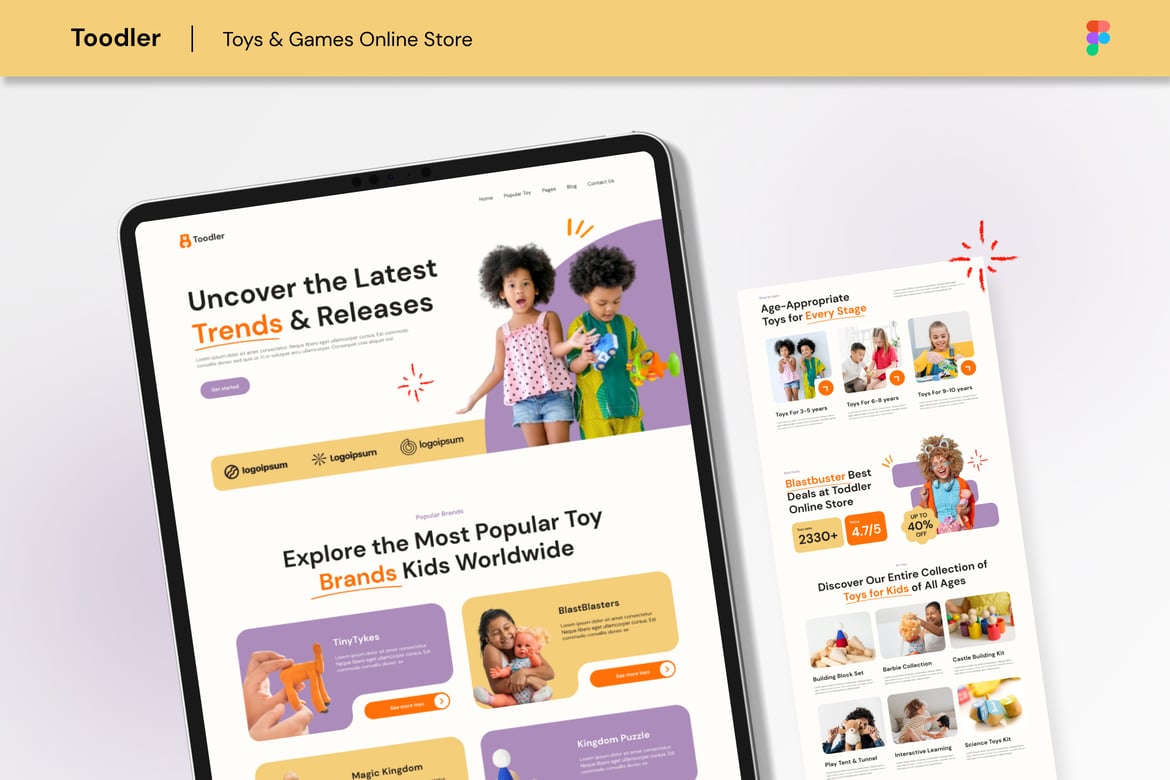 Download Toodler - Toys & Games Online Store Figma Figma Design