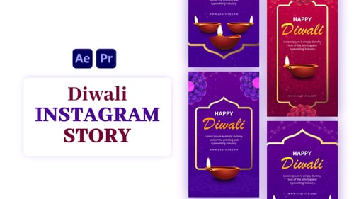 Download Traditional Indian Diwali Instagram Story After Effect Template