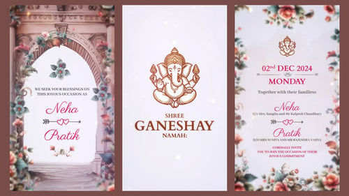 Download Traditional Indian Wedding Invitation After Effects Template