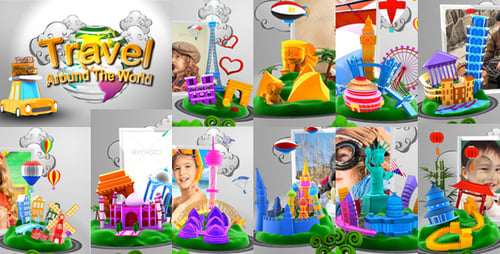 Download Travel Around The World Cartoon Car Version