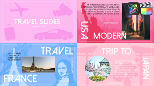 Download Travel Slides for FCPX Apple Motion Template