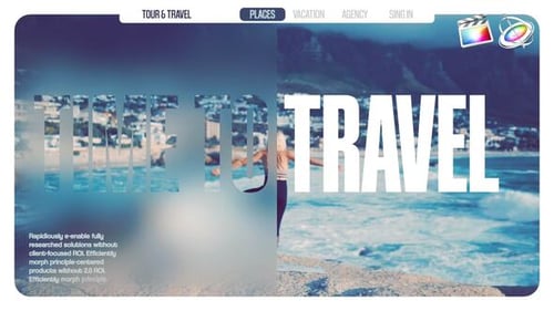 Download Travel Story & Agency Promo Opener Apple Motion Template