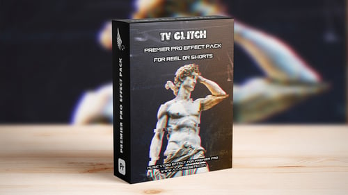 Download TV Glitch Transitions for Reels, TikTok, and Shorts Premiere Pro Template