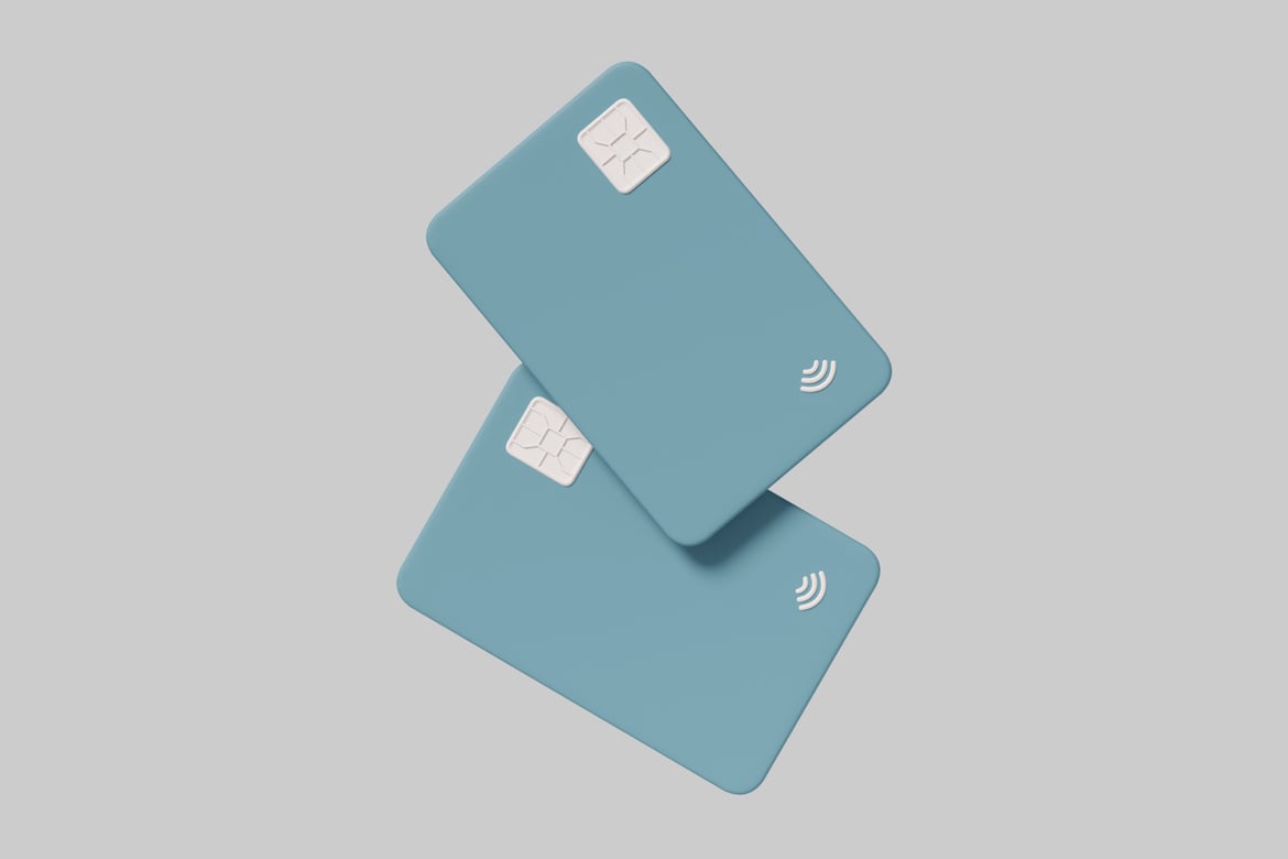 Download Two Credit Cards 3D Model