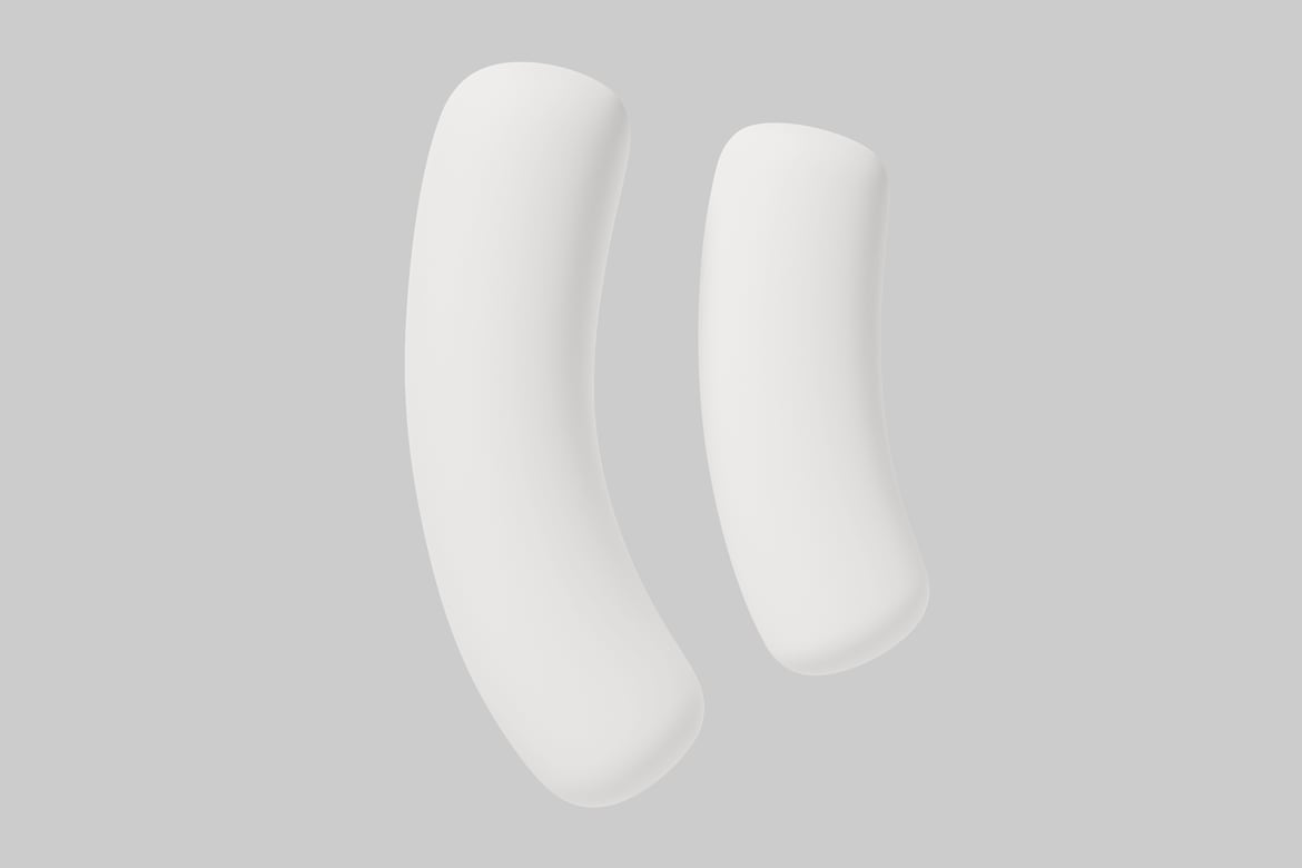 Download Two Oblong Shapes 3D Model