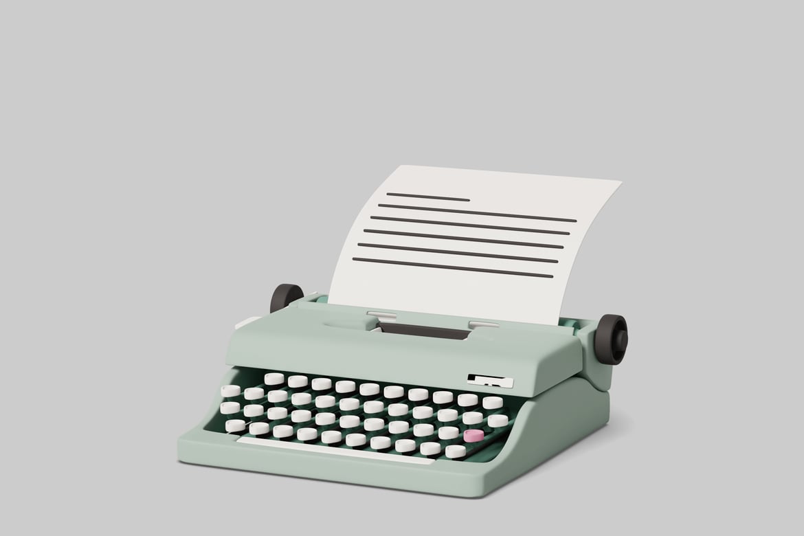 Download Typewriter 3D Model