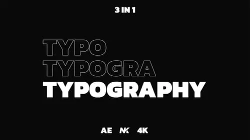 Download Typography After Effects Template