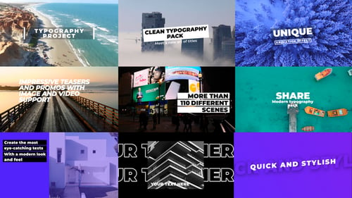 Download Typography Pack | AE After Effect Template