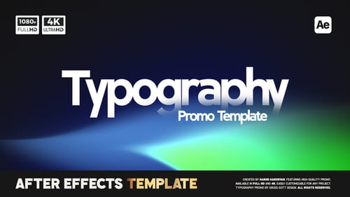 Download Typography Promo After Effect Template