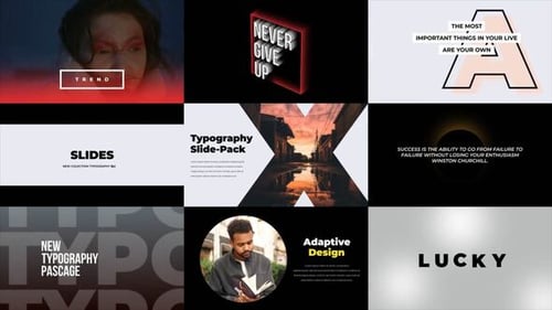 Download Typography Slides 1.0 | FCPX Apple Motion Template