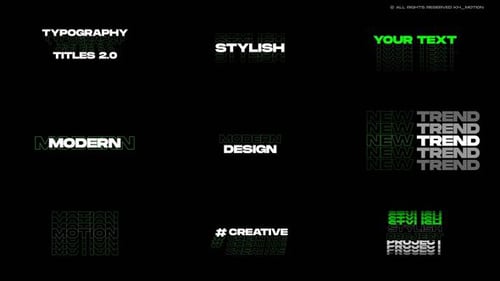 Download Typography Titles 2.0 | MOGRT Premiere Pro Template