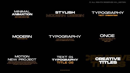 Download Typography Titles | MOGRT Premiere Pro Template