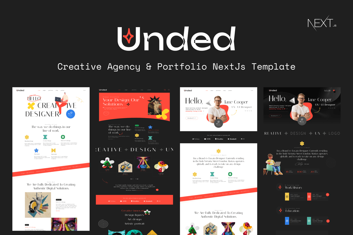 Download Unded - Creative Portfolio NextJS Template