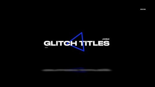 Download Unique Glicth Titles Apple Motion Template