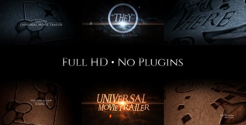 Download Universal Movie Trailer After Effect Template