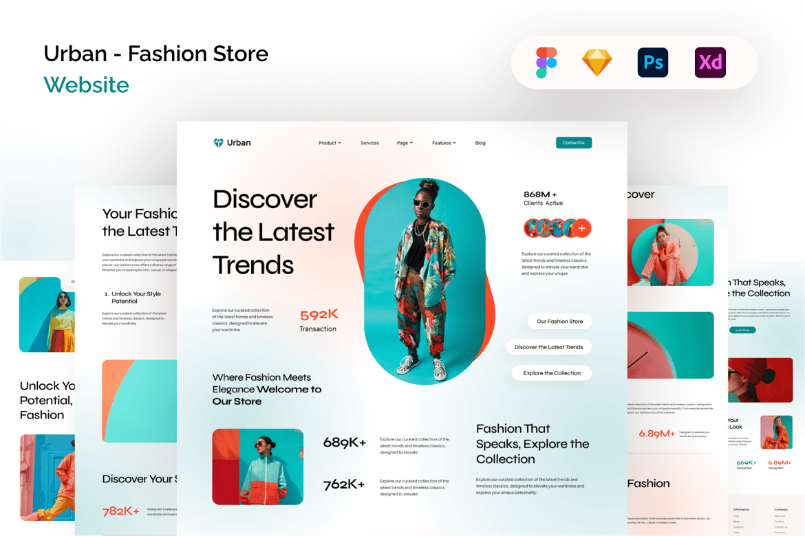 Download Urban - Fashion Store Website Figma Design