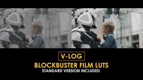 Download V-Log Blockbuster Films and Standard Color LUTs Apple Motion Template