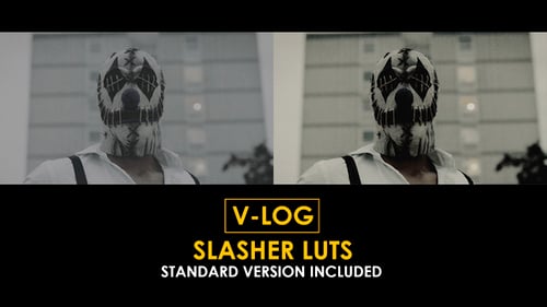 Download V-Log Slasher and Standard Color LUTs Apple Motion Template