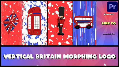 Download Vertical Britain Morphing Logo for Premiere Pro Premiere Pro Template