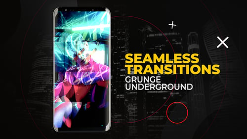 Download Vertical Grunge Underground Transitions Premiere Pro Template