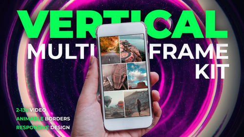 Download Vertical Multiframe Kit Apple Motion Template