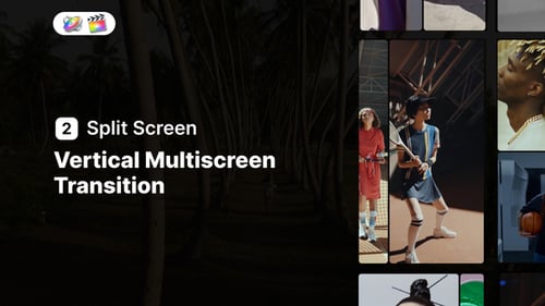 Download Vertical Multiscreen Transition for FCPX Apple Motion Template