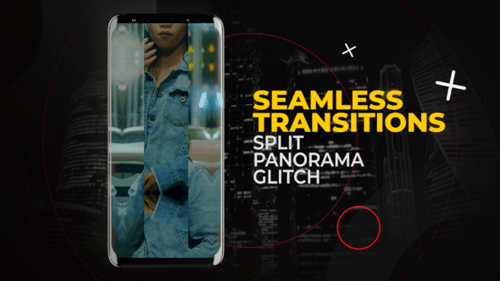 Download Vertical Seamless Transitions | After Effects After Effect Template