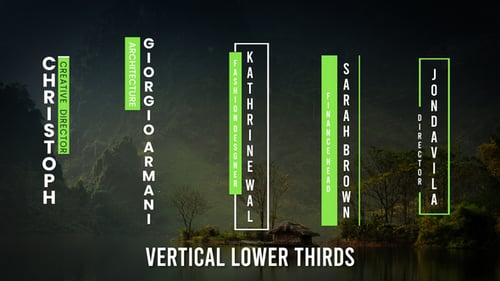 Download Vertical Titles Premiere Pro Template