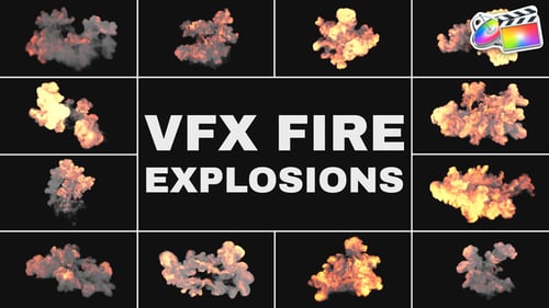 Download VFX Fire Explosions for FCPX Apple Motion Template