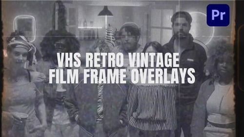 Download VHS Retro Vintage Film Frame Overlays | PP Premiere Pro Template