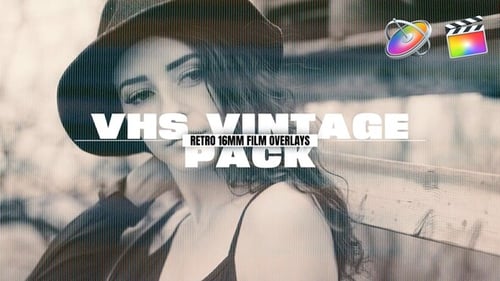 Download VHS Vintage And Retro 16mm Film Overlays | FCPX Apple Motion Template