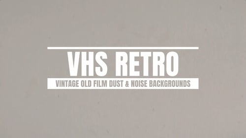 Download Vintage Old Film Dust & Noise Backgrounds After Effect Template